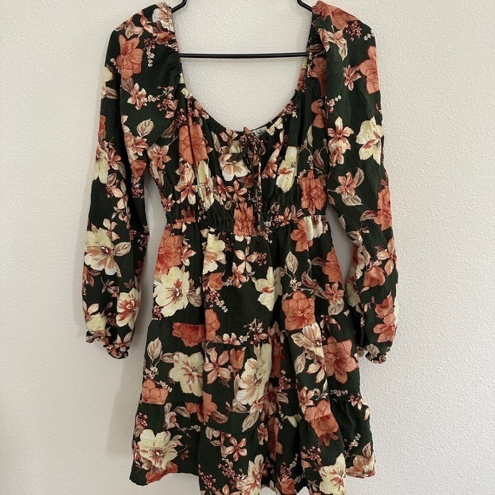 Liberty Love Floral Green and Pink Dress
